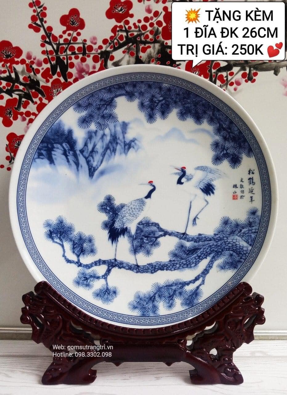 TRANH SỨ PHÚC LỘC THỌ TOÀN